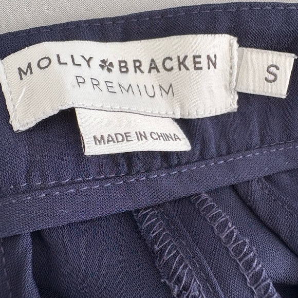 Molly bracken , Elegant Navy Blue Women's pants, size S, - Picture 7 of 9